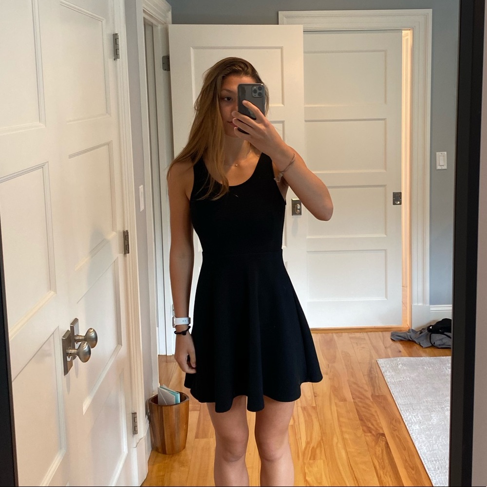 Black Ribbed Dress